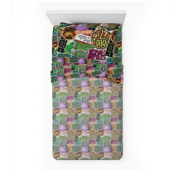 NEW Teenage Mutant Ninja Turtles Twin Kids Sheet Set - Picture 1 of 2